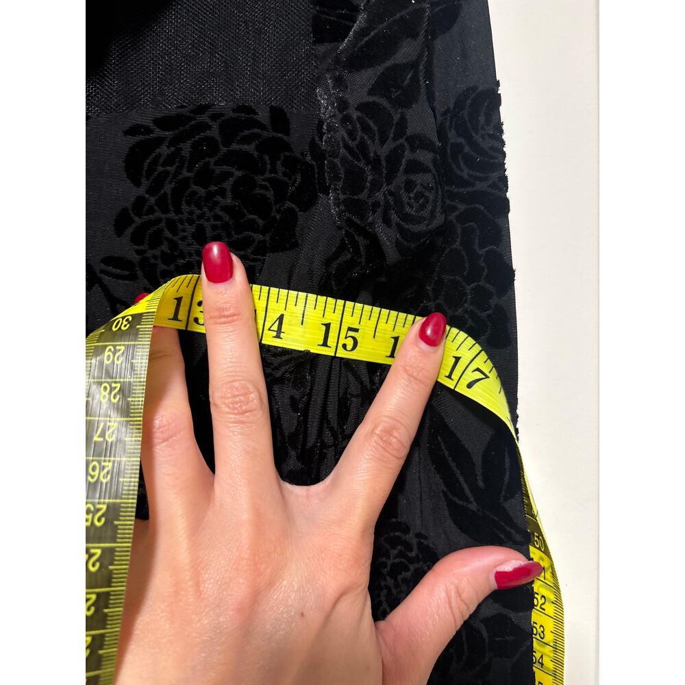 Fashion Nova Midnight Bloom Black Velvet Mesh Bodysuit L - Picture 4 of 8